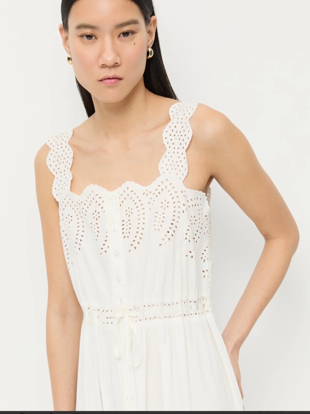 Loeffler Randall. Sandra Dress. White. 6. - Picture 3 of 7